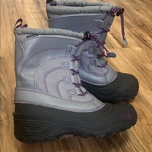 The North Face Therma Felt Plus Snow Gray and Black Winter Boots Sz 6
